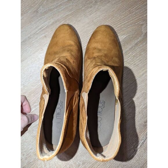 New Boutique‎ by Corkys Cognac Booties Fall Crisp Ankle Boots Shoes Women’s 11 - Picture 8 of 15